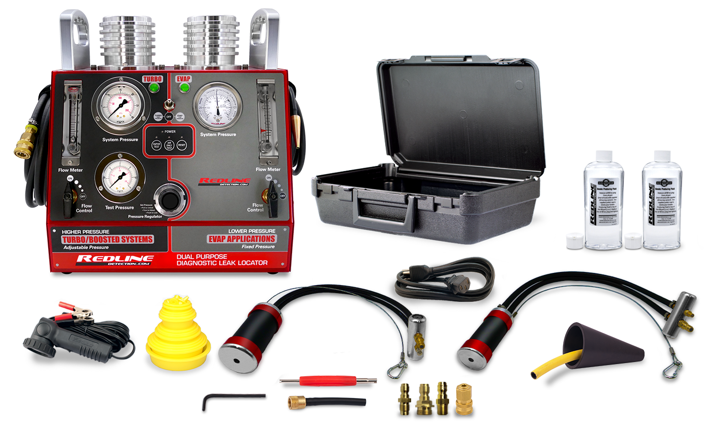 Dual Purpose Diagnostic Leak Locator™ - High Pressure & EVAP Smoke Machine  – Redline Detection