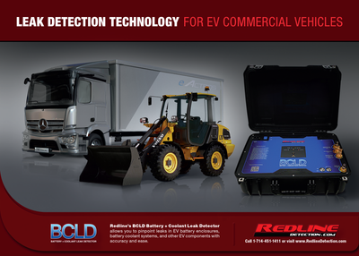 Redline Detection to feature Innovative Technology for Electric Commercial Vehicles at ConExpo