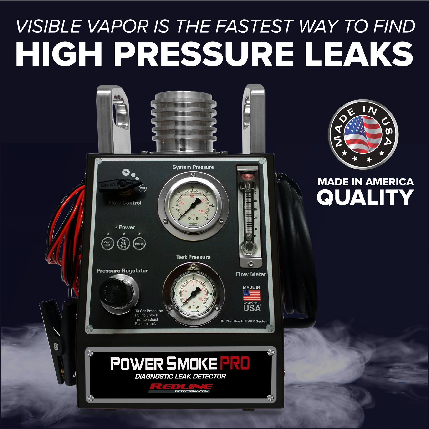 PowerSmoke Pro™ - High Pressure Smoke Machine – Redline Detection