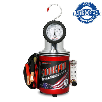 The Smoke Pro Total Tech is the world’s best-selling automotive smoke machine  for all things diagnostics related to intake, exhaust, coolant and more.